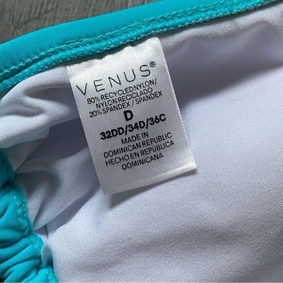 VENUS Bikini Set Blue Swimsuit Adjustable 34D Top 6 Bottom - Picture 7 of 11